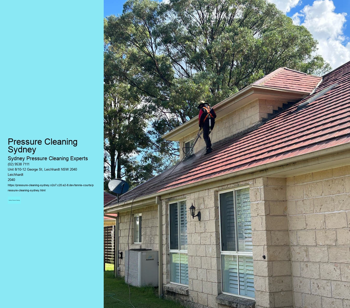 Pressure Cleaning Sydney